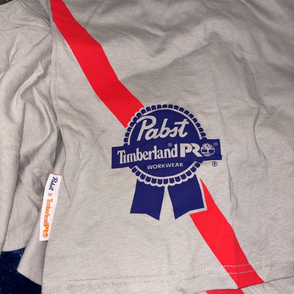 Men's Timberland Pro collab Pabst Blue Ribbon XL NWT - Picture 9 of 10